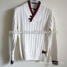 13STC5463 pullover mens cotton cable knit sweater